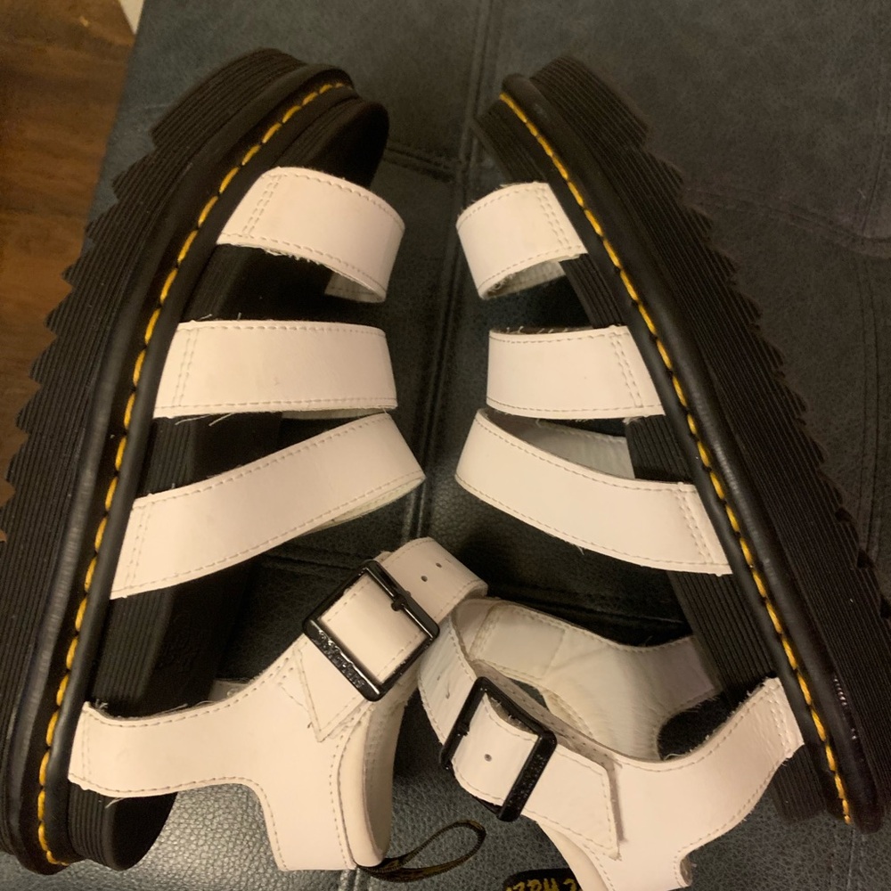 Dr. Martens White Blaire Sandals - Picture 4 of 14